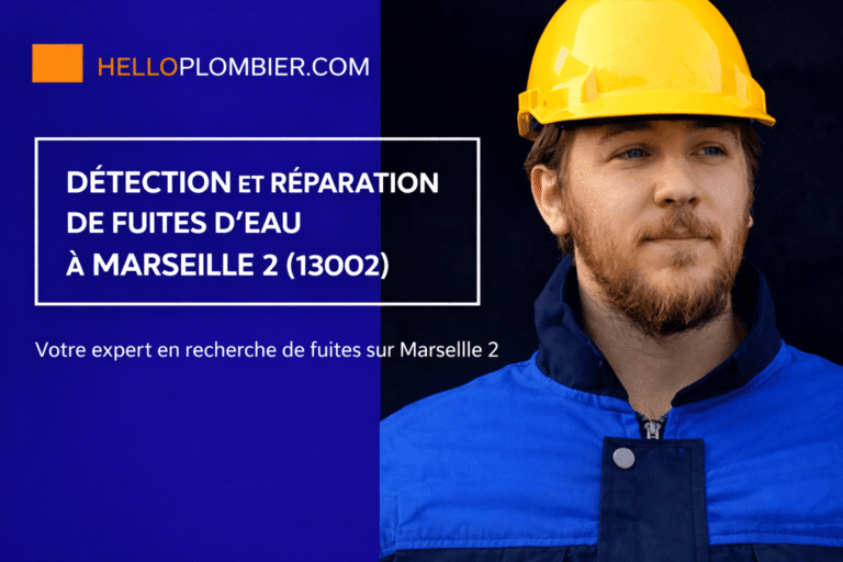 Détection et réparation de fuites d’eau à Marseille 2 (13002) par plombier professionnel HelloPlombier.com